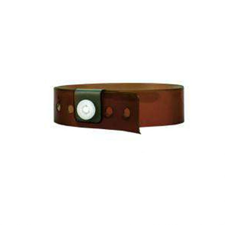 Vinyl 3/4" Clear Wristbands, Mocha Ice (500/box) main image